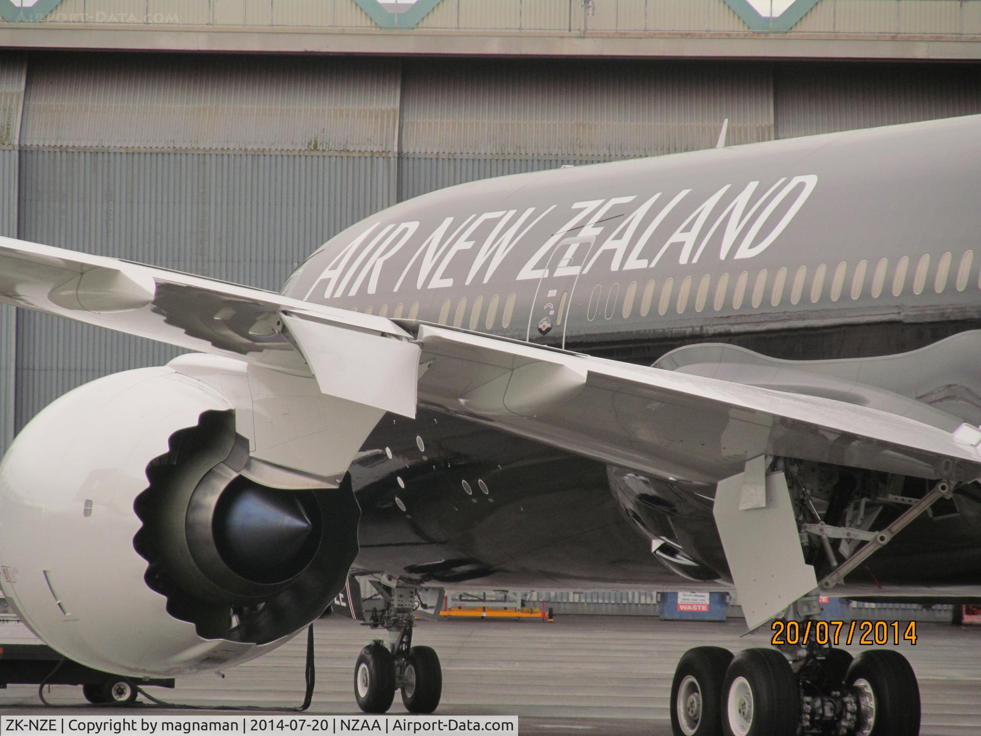 ZK-NZE, 2014 Boeing 787-9 Dreamliner C/N 34334, side shot - great engine cowels