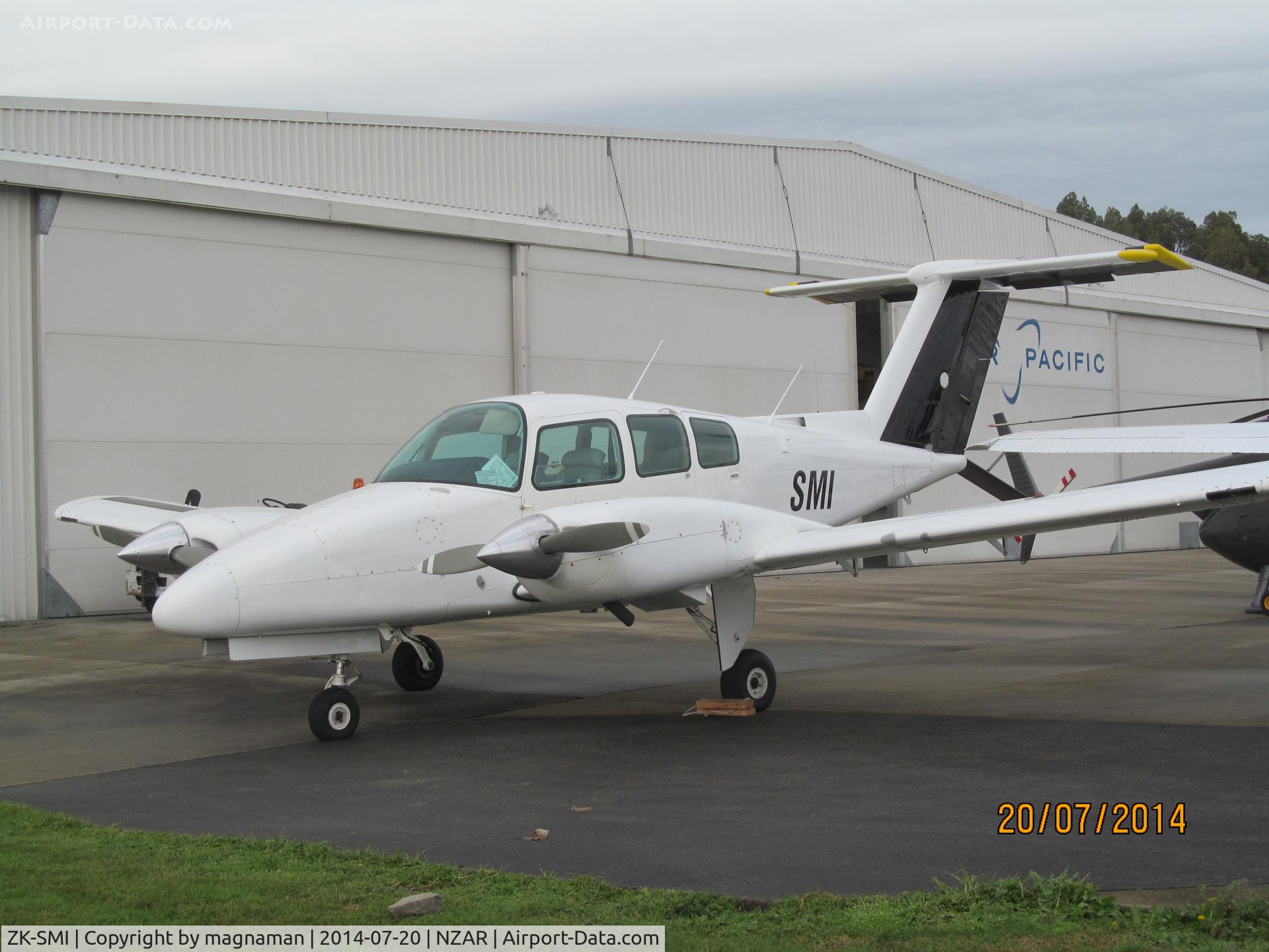 ZK-SMI, Beech 76 Duchess C/N ME-151, at hawker pacific - ardmore