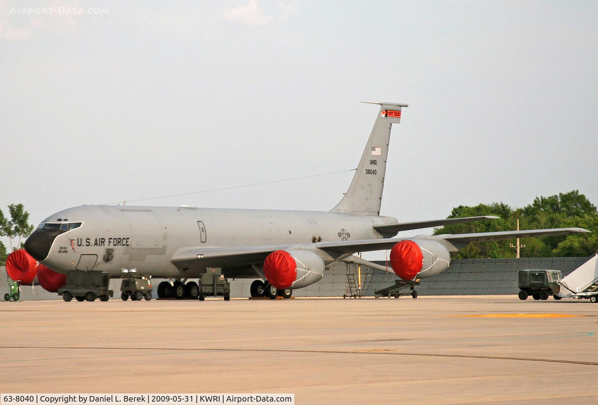 63-8040, 1963 Boeing KC-135R Stratotanker C/N 18657, At Maguire Air Force Base