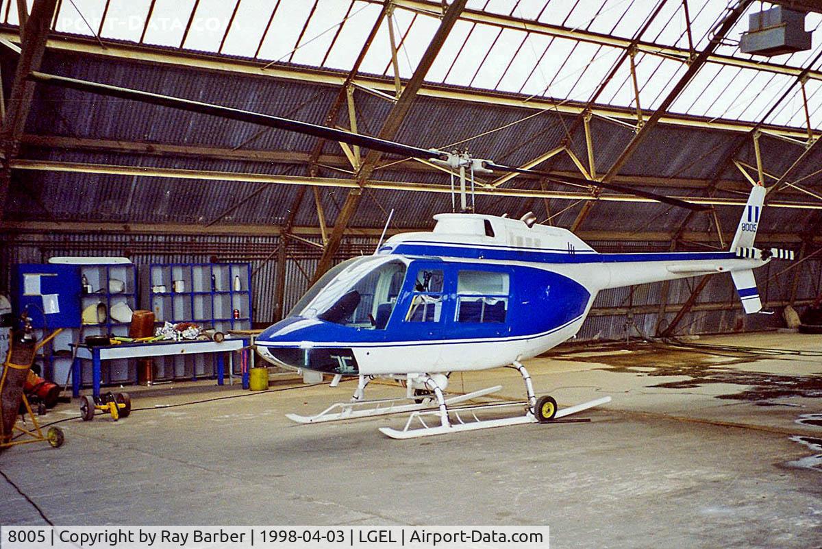 8005, Agusta AB-206A JetRanger C/N 8005, Agusta-Bell AB.206A Jet Ranger [8005] Elefsis~SX 03/04/1998