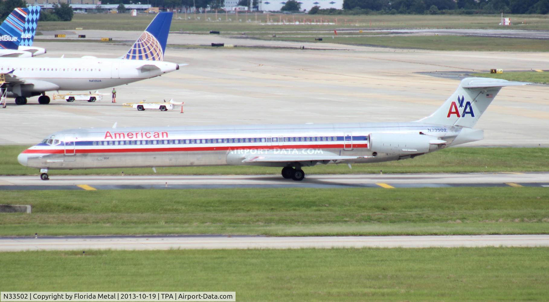 N33502, 1989 McDonnell Douglas MD-82 (DC-9-82) C/N 49739, American MD-82