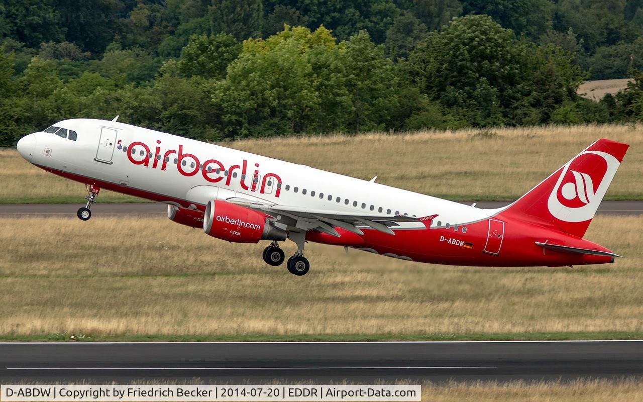 D-ABDW, 2009 Airbus A320-214 C/N 3945, departure to Tegel