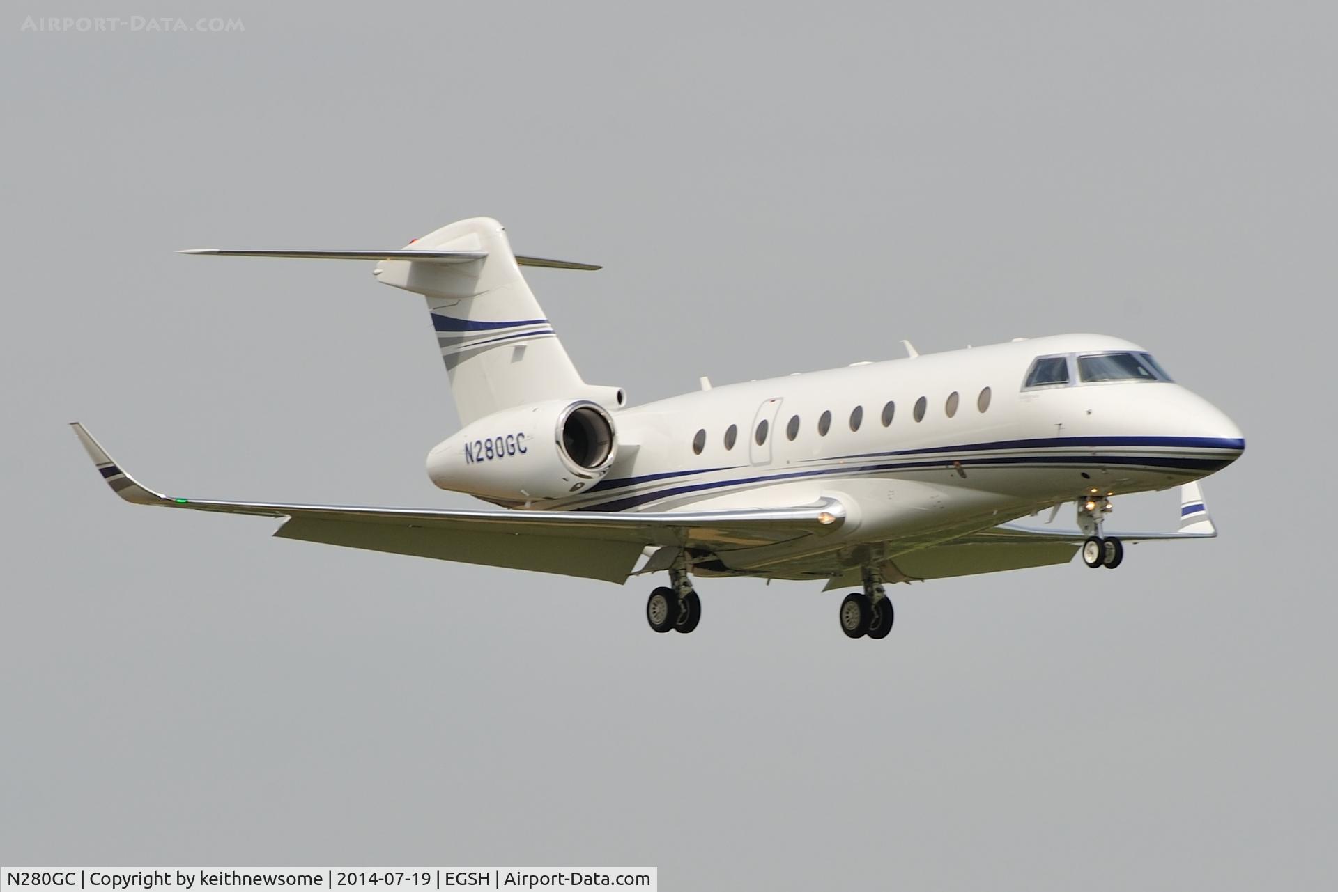 N280GC, 2012 Israel Aircraft Industries Gulfstream G280 C/N 2007, Gulfstream Demo Day.