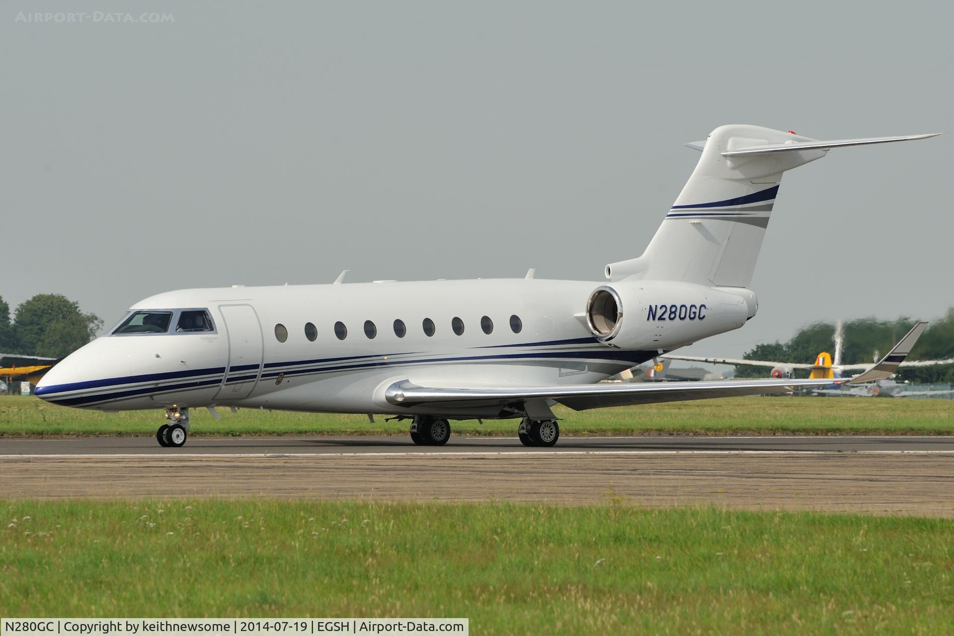 N280GC, 2012 Israel Aircraft Industries Gulfstream G280 C/N 2007, Gulfstream Demo Day.