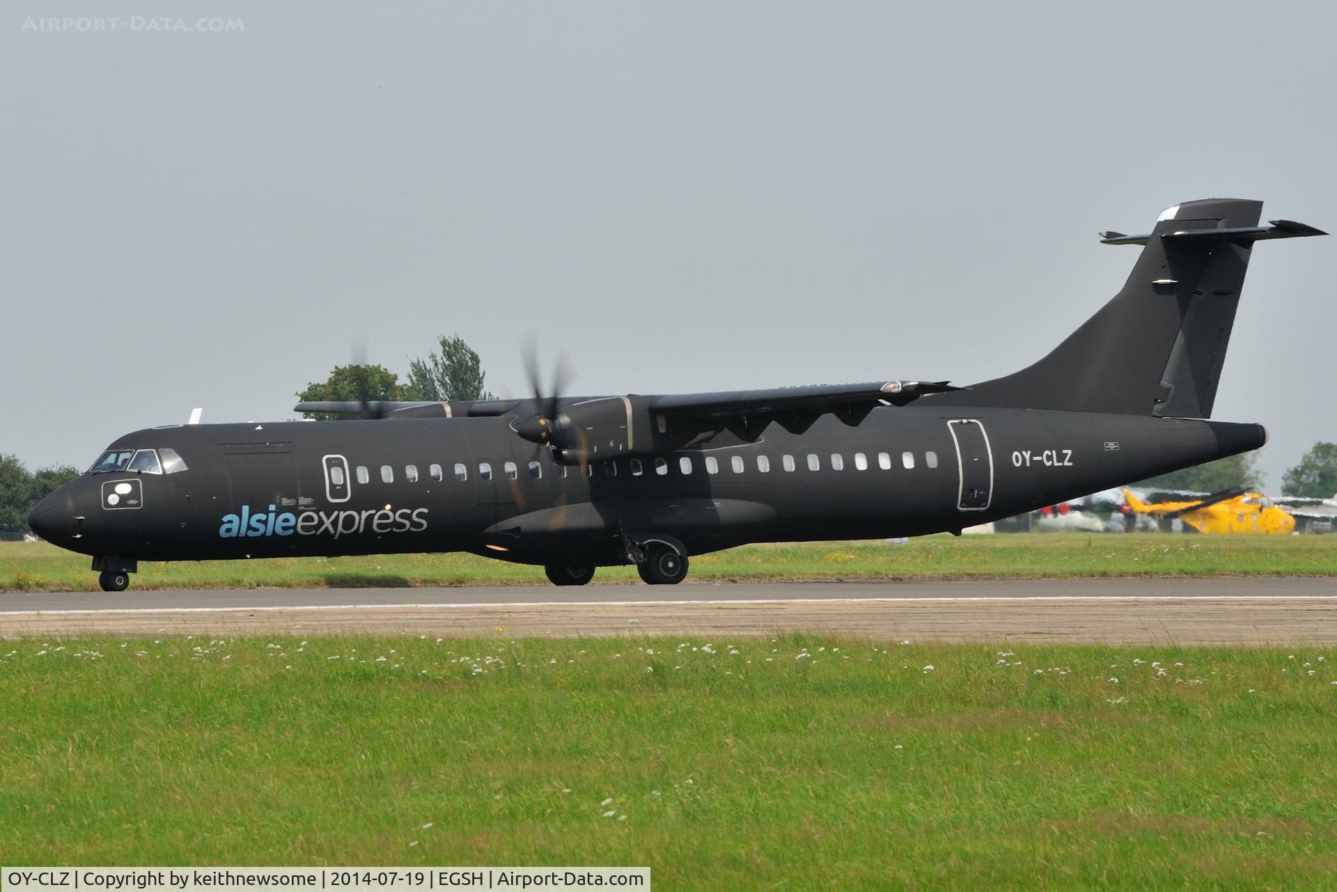 OY-CLZ, 2008 ATR 72-212A C/N 818, Welcome Visitor.