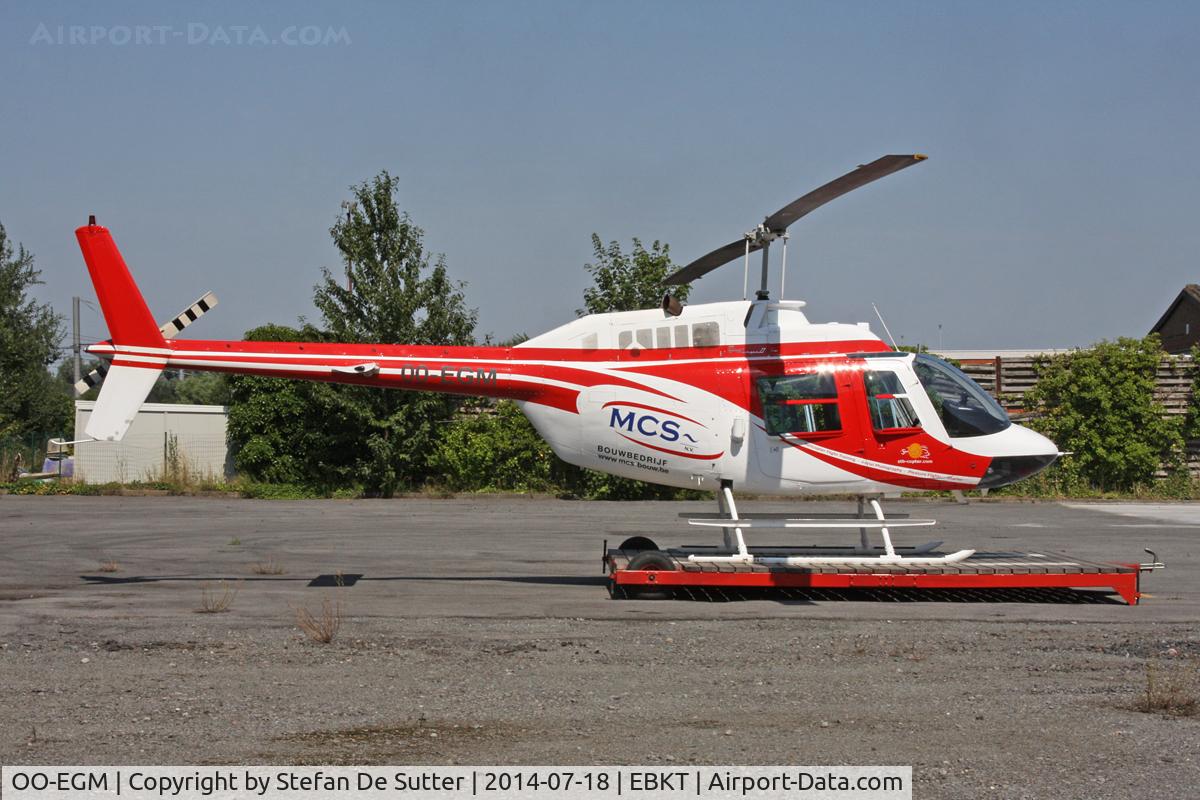 OO-EGM, 1973 Bell 206B JetRanger II C/N 1097, Kortrijk/Wevelgem.