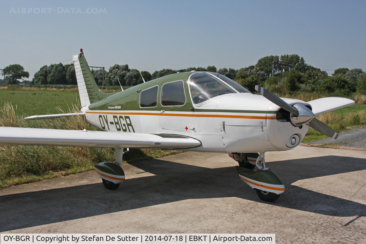 OY-BGR, 1974 Piper PA-28-140 Cherokee Cruiser C/N 28-7425257, Parked at Lambert Avioncs.