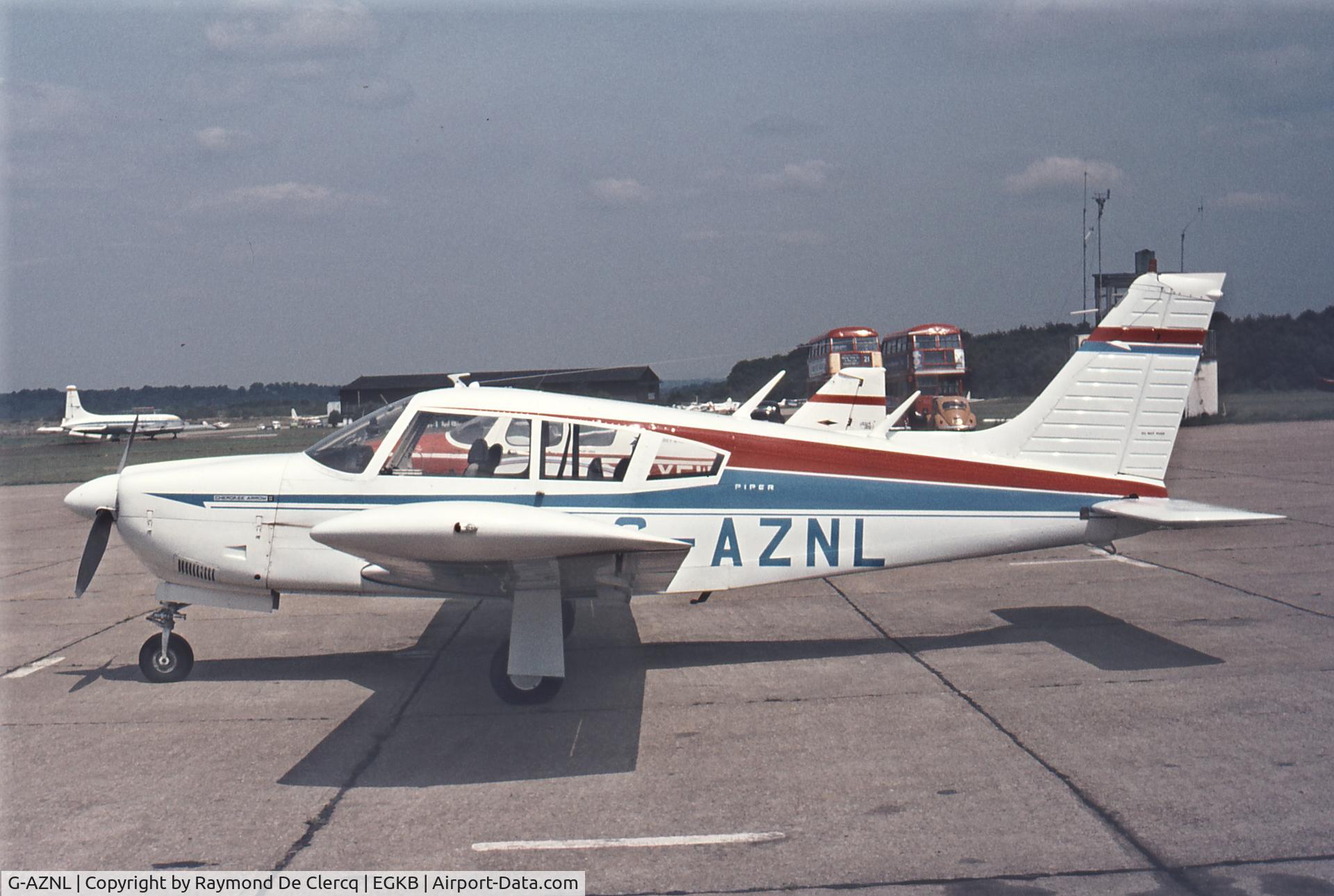 G-AZNL, 1971 Piper PA-28R-200-2 Cherokeee Arrow II C/N 28R-7235006, Biggin Hill  1975