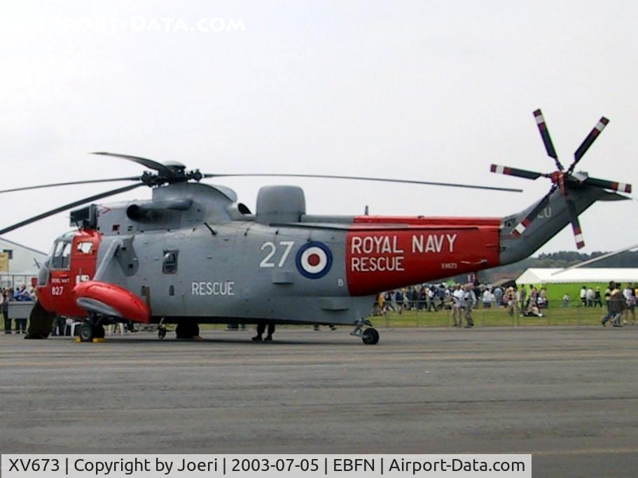 XV673, 1970 Westland Sea King HU.5 C/N WA661, Koksijde Air Show 2003