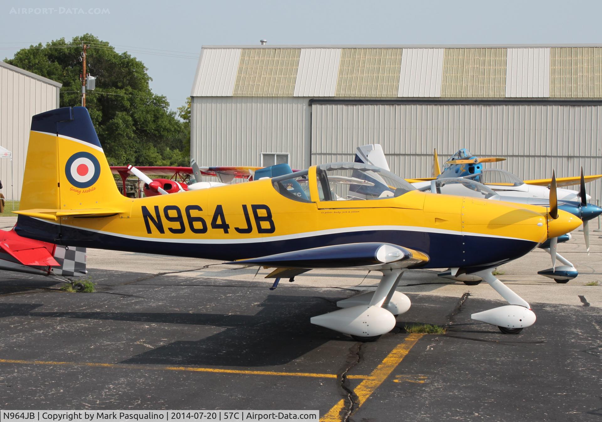 N964JB, 2012 Vans RV-7A C/N 73379, Vans RV-7A