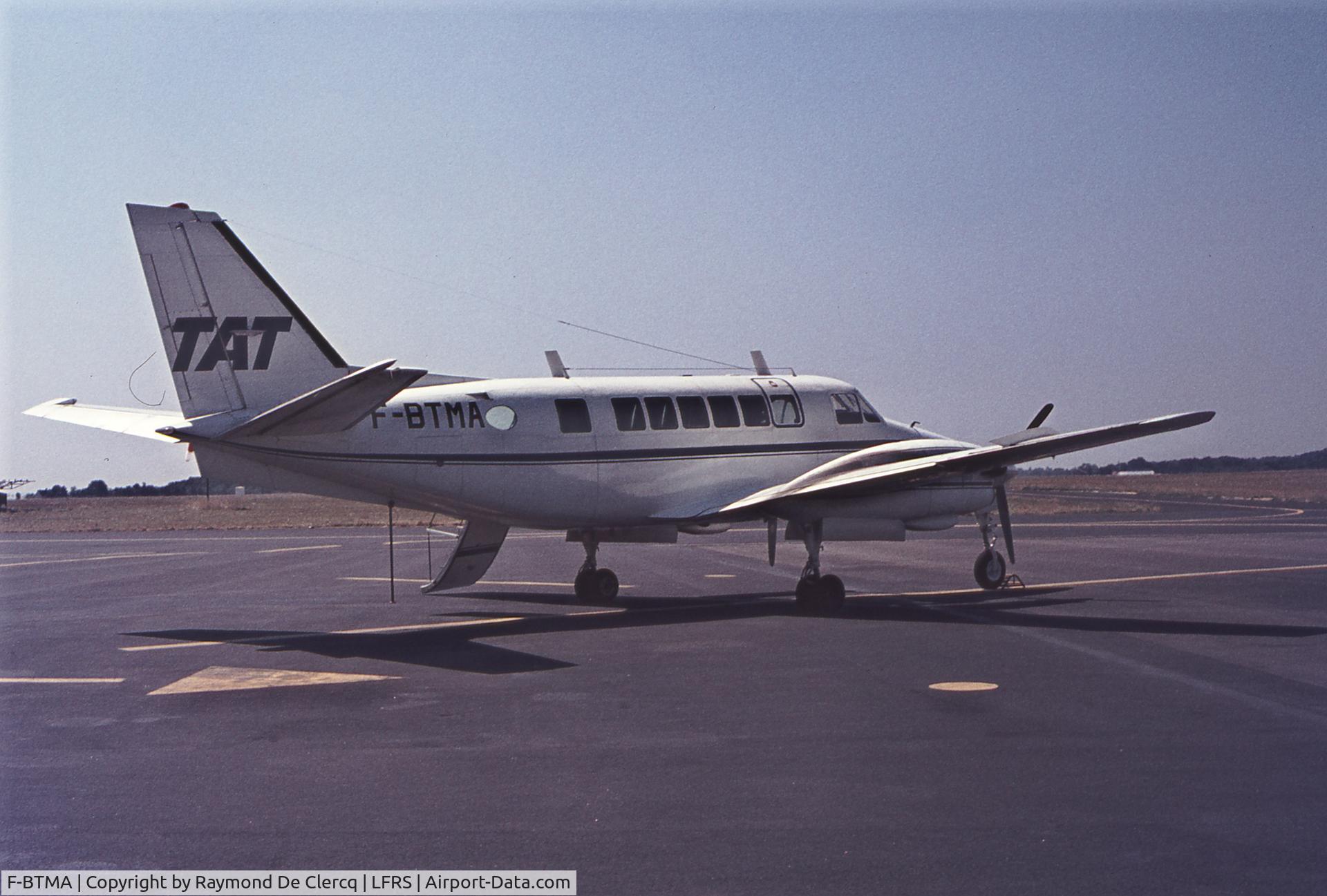 F-BTMA, 1969 Beech 99 Airliner C/N U-90, Nantes, July 1976.