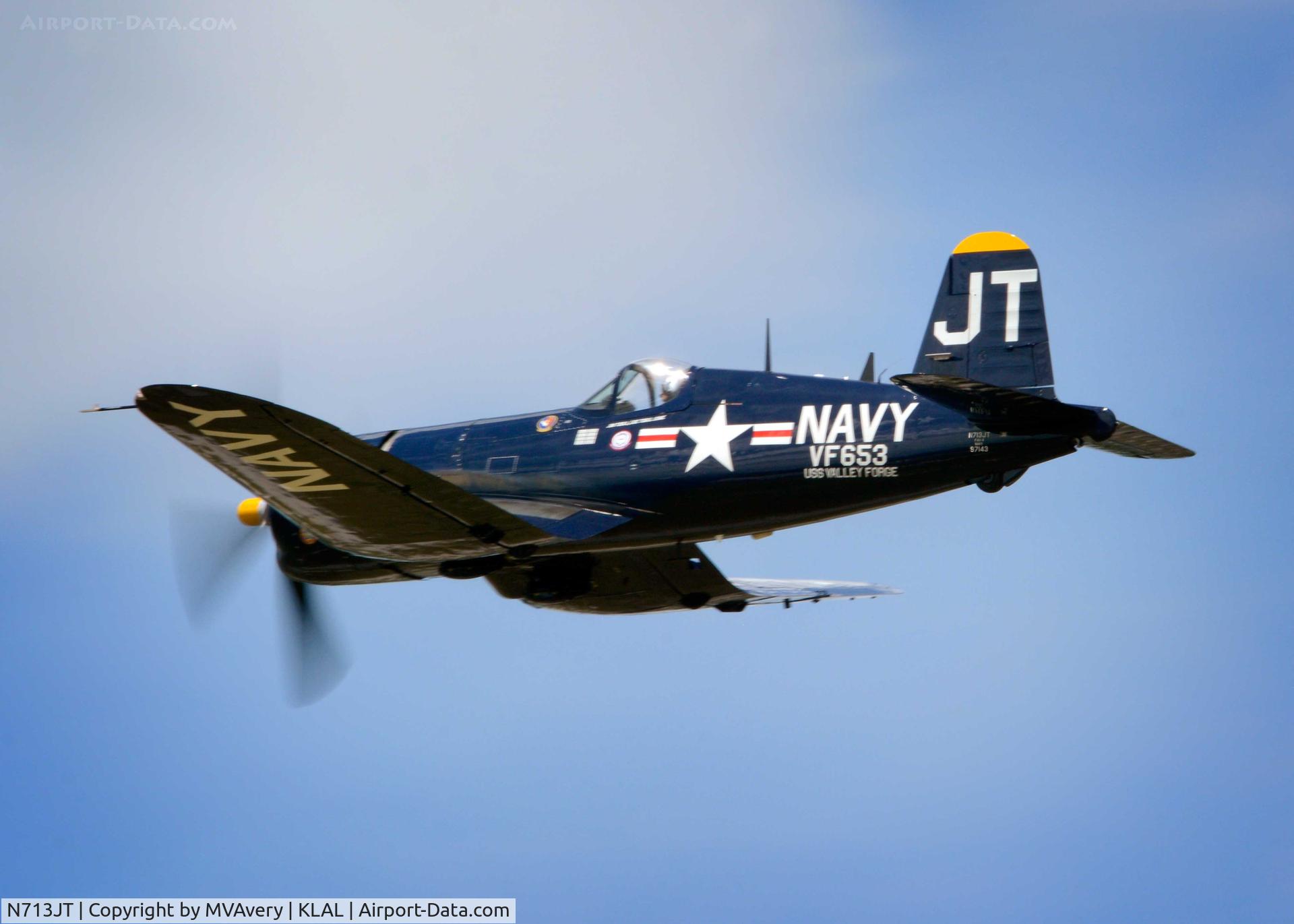 N713JT, 1945 Vought F4U-4B Corsair C/N 97143, 2014 Sun n Fun