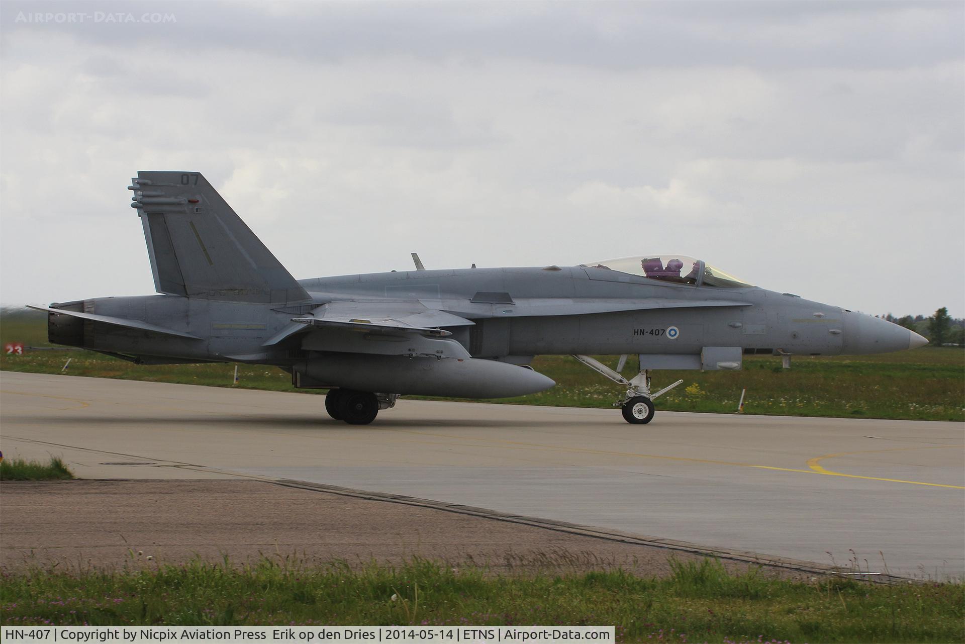 HN-407, McDonnell Douglas F-18C Hornet C/N 1322, Finland AF F-18C Hornet at Jagel AB, Germany