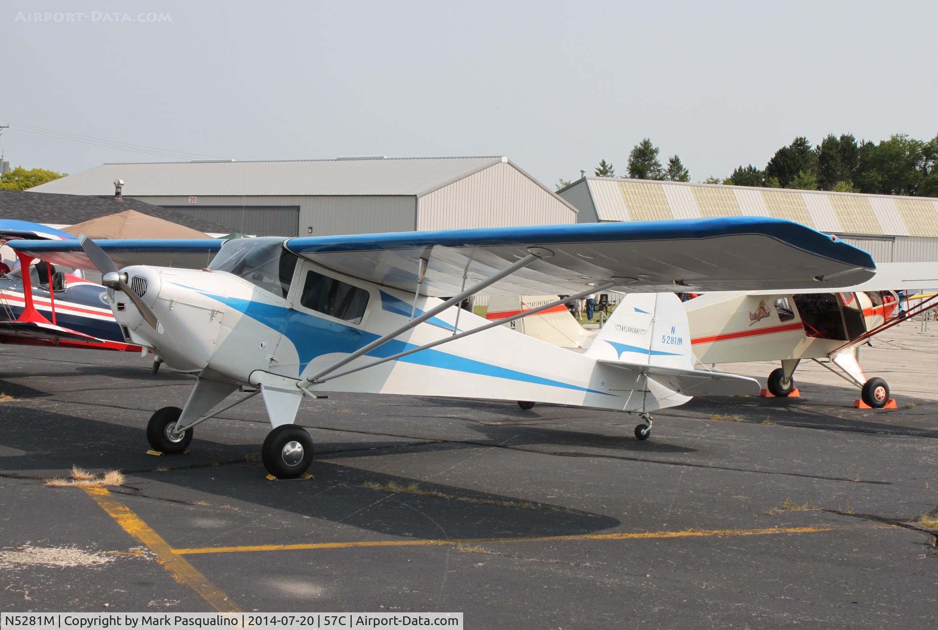 N5281M, 1948 Taylorcraft BC12-D C/N 10581, Taylorcraft BC12-D