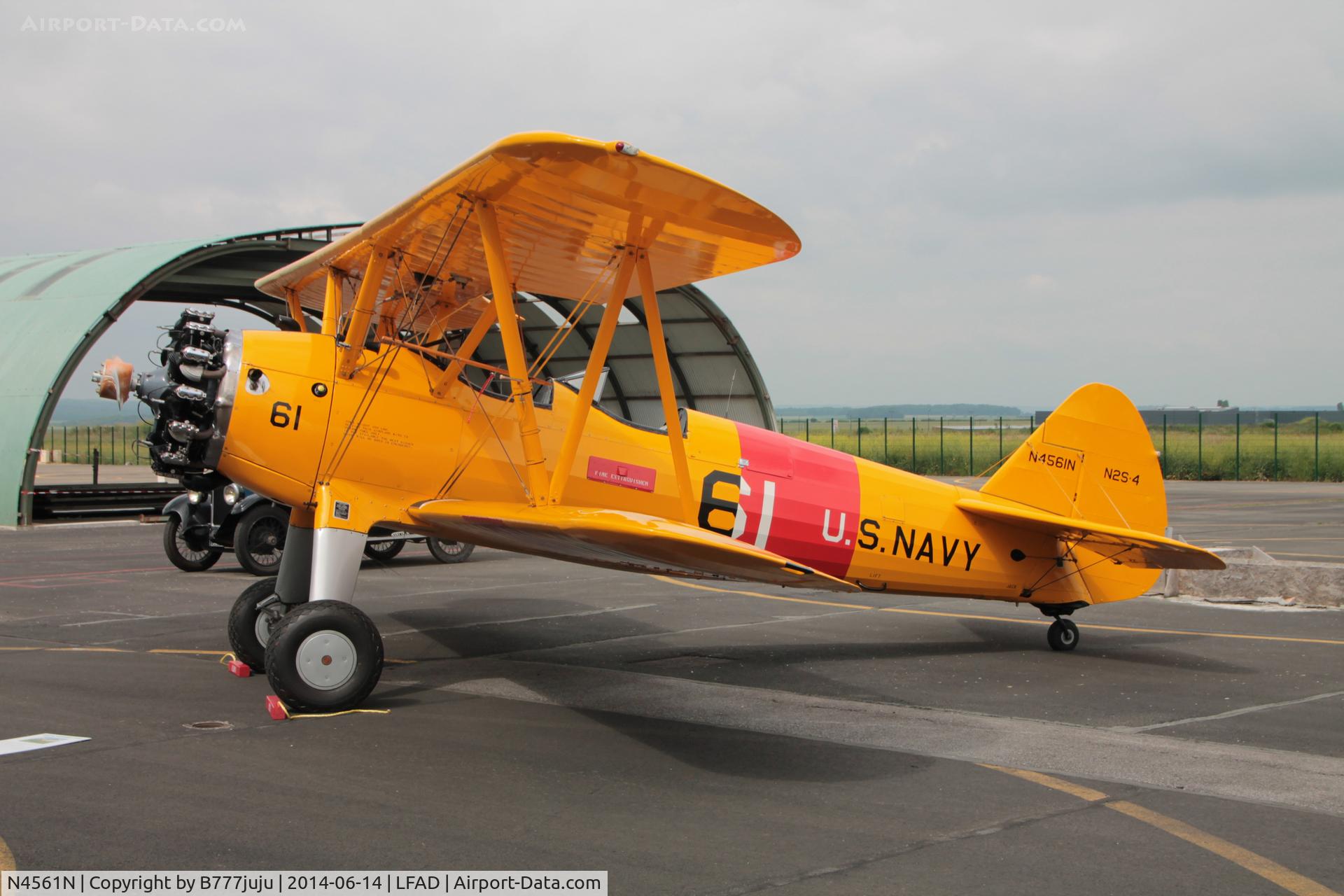N4561N, 1943 Boeing A75N1 (PT17) C/N 75-8435, at compiegne