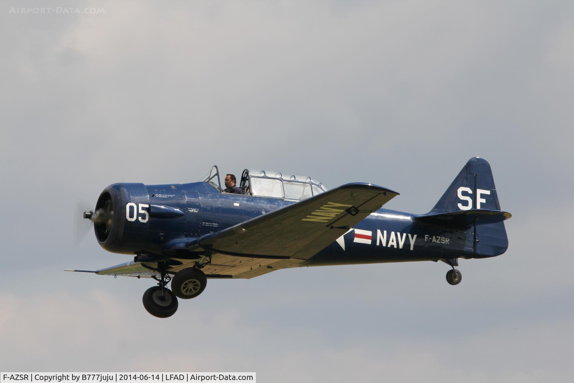 F-AZSR, North American T-6G Texan C/N 197-75, at Compiegne