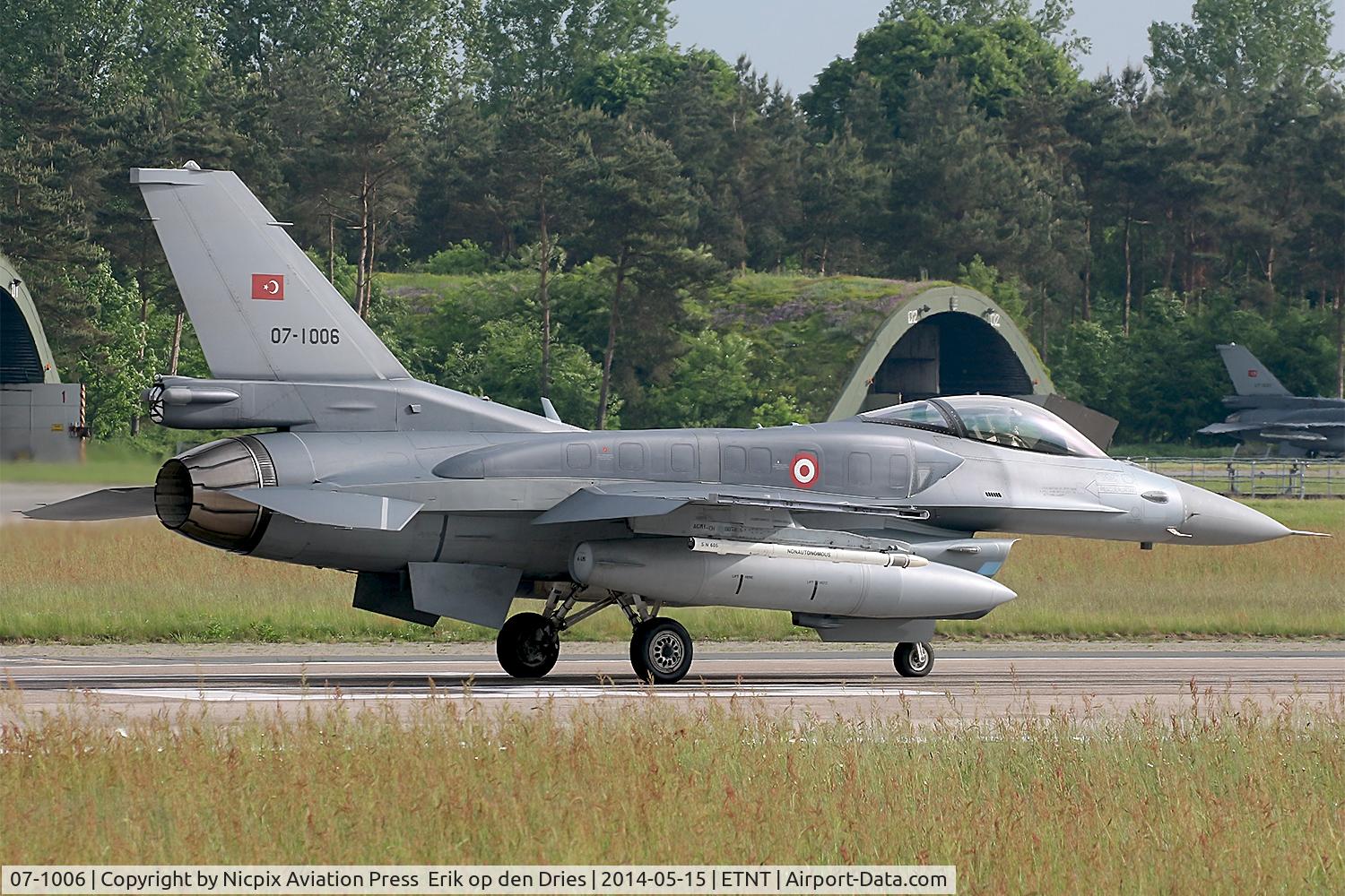 07-1006, Lockheed Martin F-16C Fighting Falcon C/N NV-6, Turkey AF 07-1006 seen here on the runway