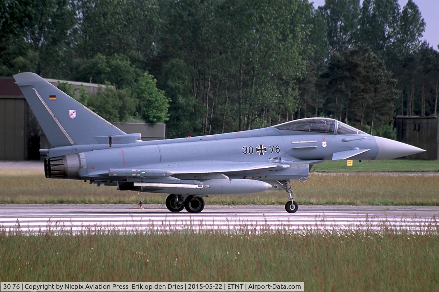 30 76, Eurofighter EF-2000 Typhoon S C/N GS057, 3076 ready for another JAWTEX 2014 mission