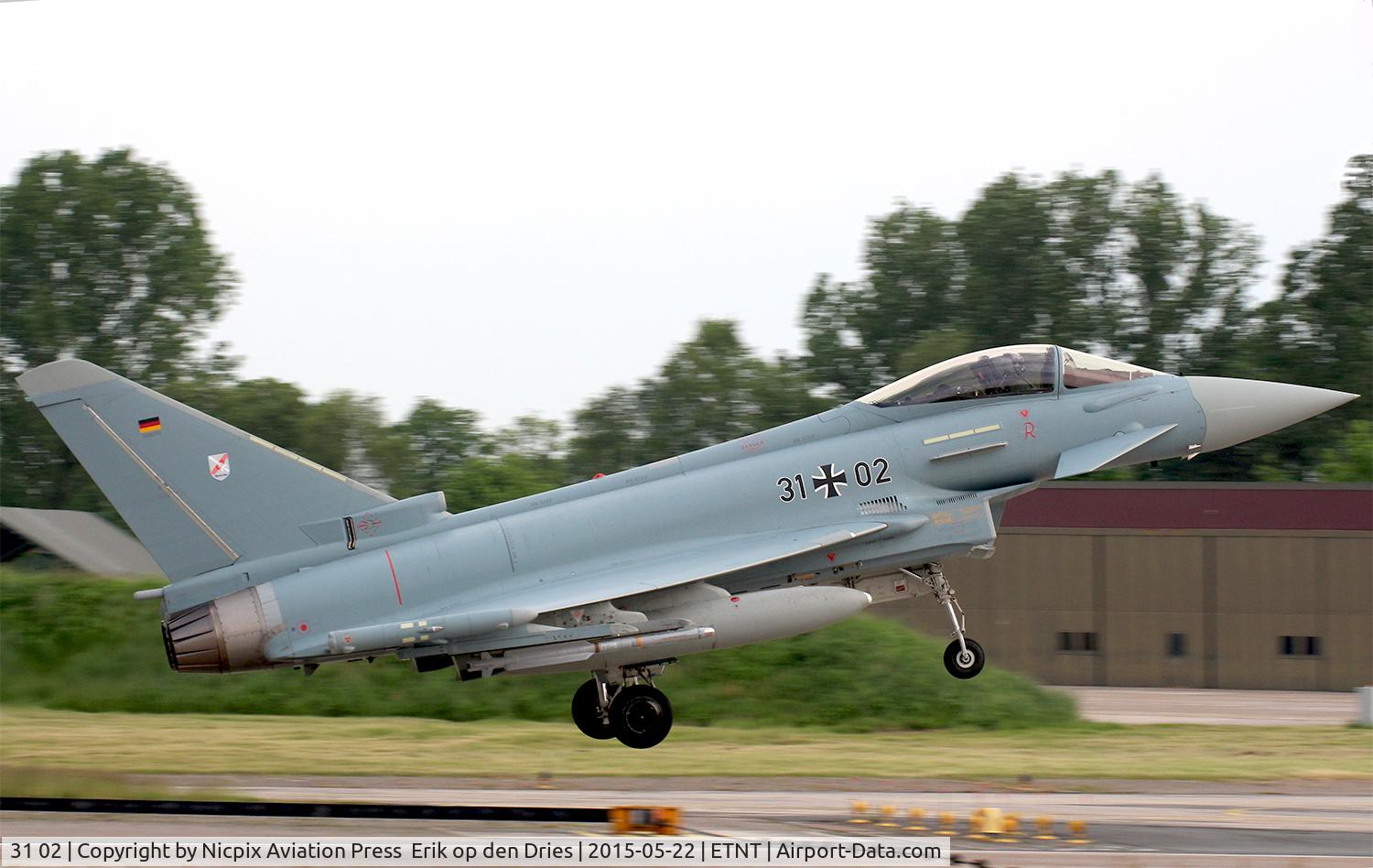 31 02, Eurofighter EF-2000 Typhoon S C/N GS079, 3102 returning from its scramble