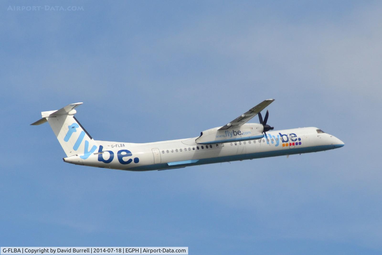G-FLBA, 2009 De Havilland Canada DHC-8-402Q Dash 8 C/N 4253, Flybe G-FLBA De havilland Canada DHC-8-402Q taking off from Edinburgh Airport.