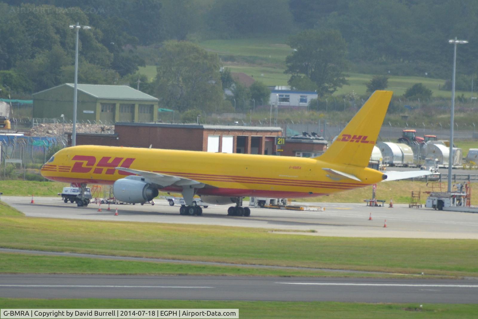 G-BMRA, 1987 Boeing 757-236/SF C/N 23710, DHL Boeing 757-236 at Edinburgh Airport.