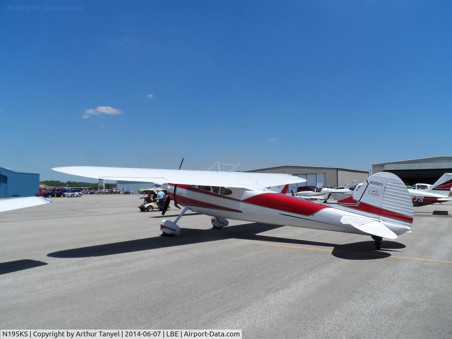 N195KS, 1950 Cessna 195A C/N 7582, On display @ the 2014 Westmoreland County Airshow
