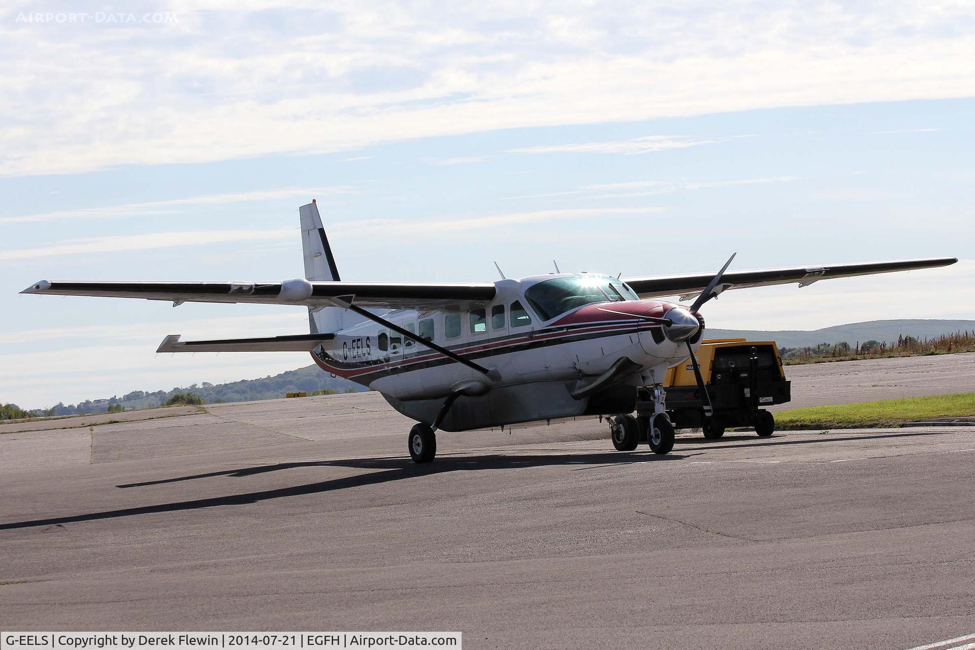 G-EELS, 1997 Cessna 208B Grand Caravan C/N 208B0619, Visiting Grand Caravan, based at Gloucestershire Airport (EGBJ) in  the area to film The senior Open Championship at Royal Porthcawl Golf club.