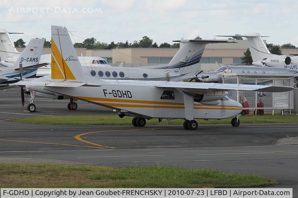 F-GDHD, 1977 Britten-Norman BN-2A-9 Islander C/N 591, operated by Aerosotravia France as airborne transmissions relay Tour de France 2010