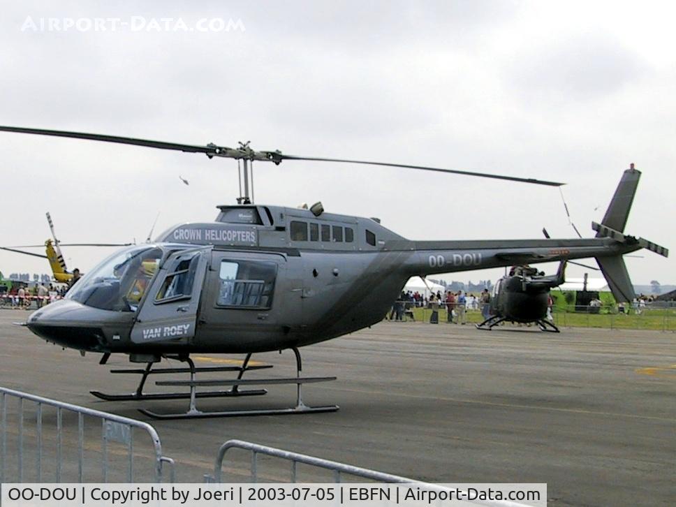 OO-DOU, 1989 Agusta AB-206B JetRanger II C/N 8718, Koksijde Air Show 2003
Crown Helicopters-Van Roey