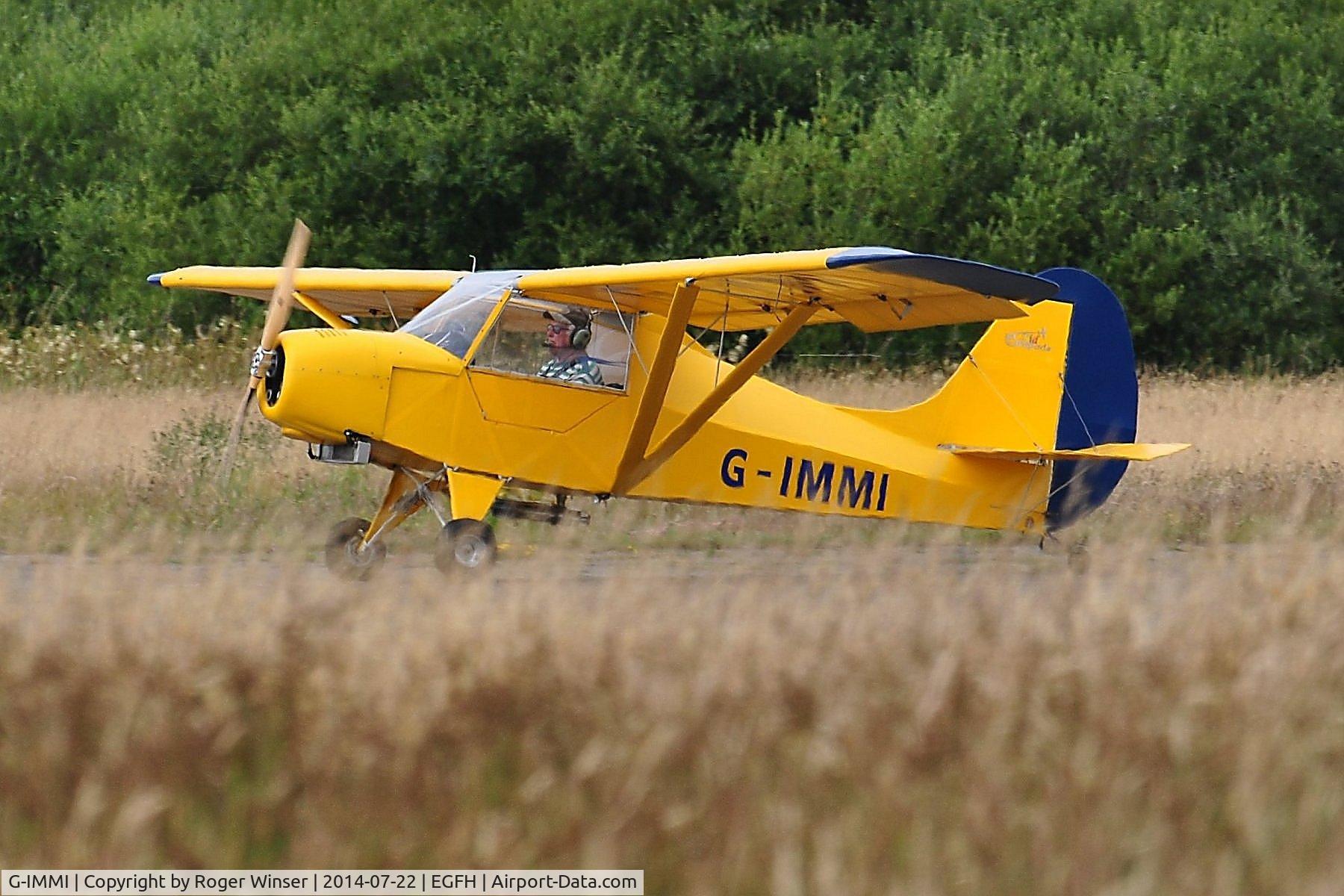 G-IMMI, 2010 Reality Escapade C/N EAL KID 000, Returning to base after the Escapade Kid's first flight from Swansea Airport.