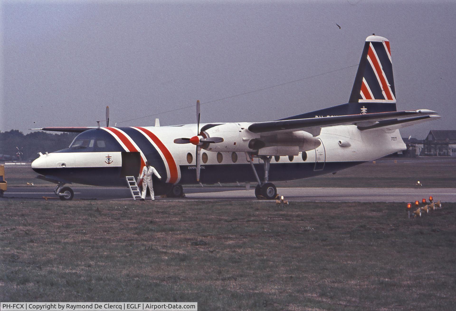 PH-FCX, 1961 Fokker F.27-100MPA C/N 10183, Farnborough 1976