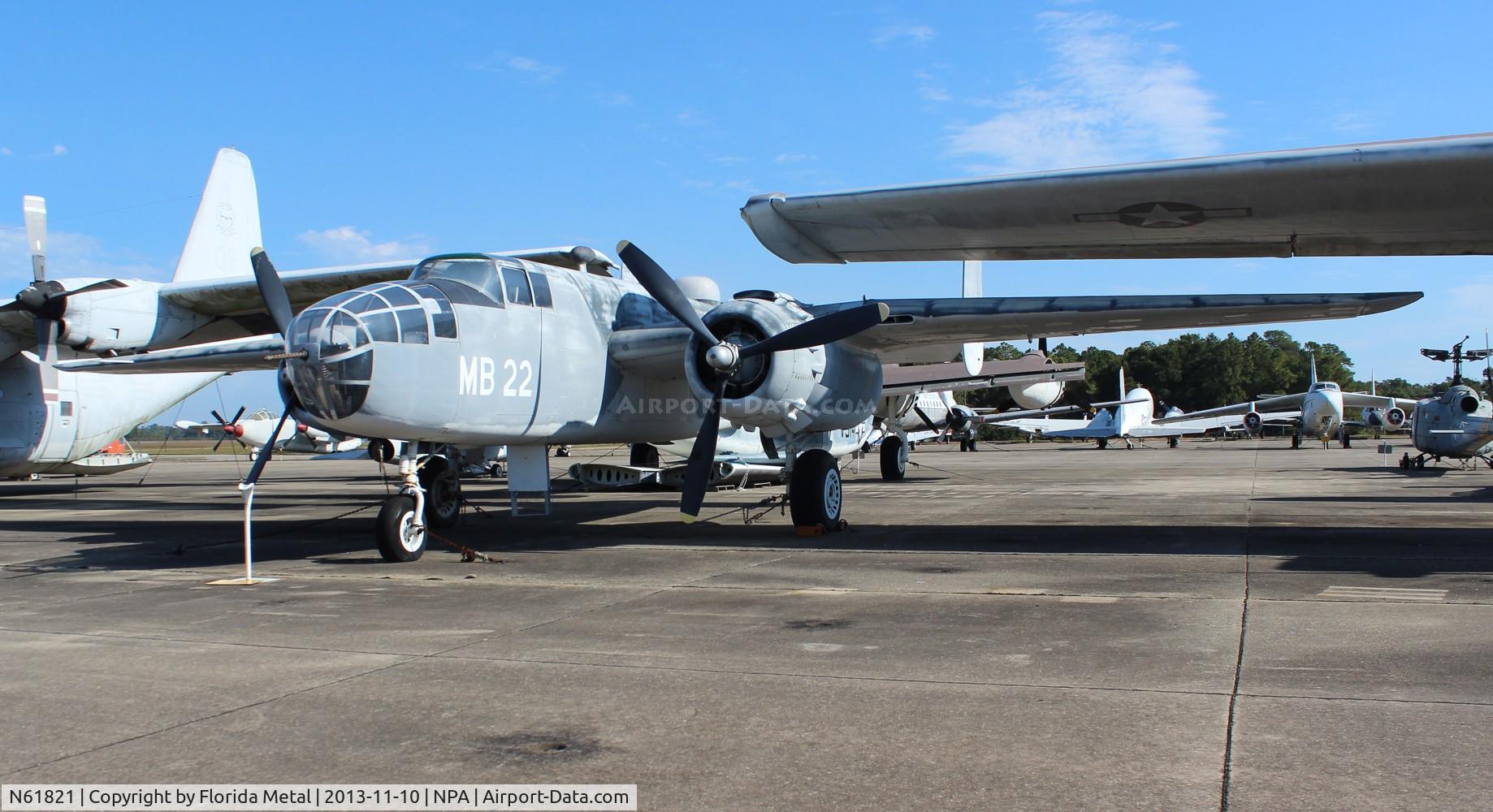 N61821, North American B-25J Mitchell C/N 44-29035, B-25J painted as a PBJ at the Naval Aviation Museum