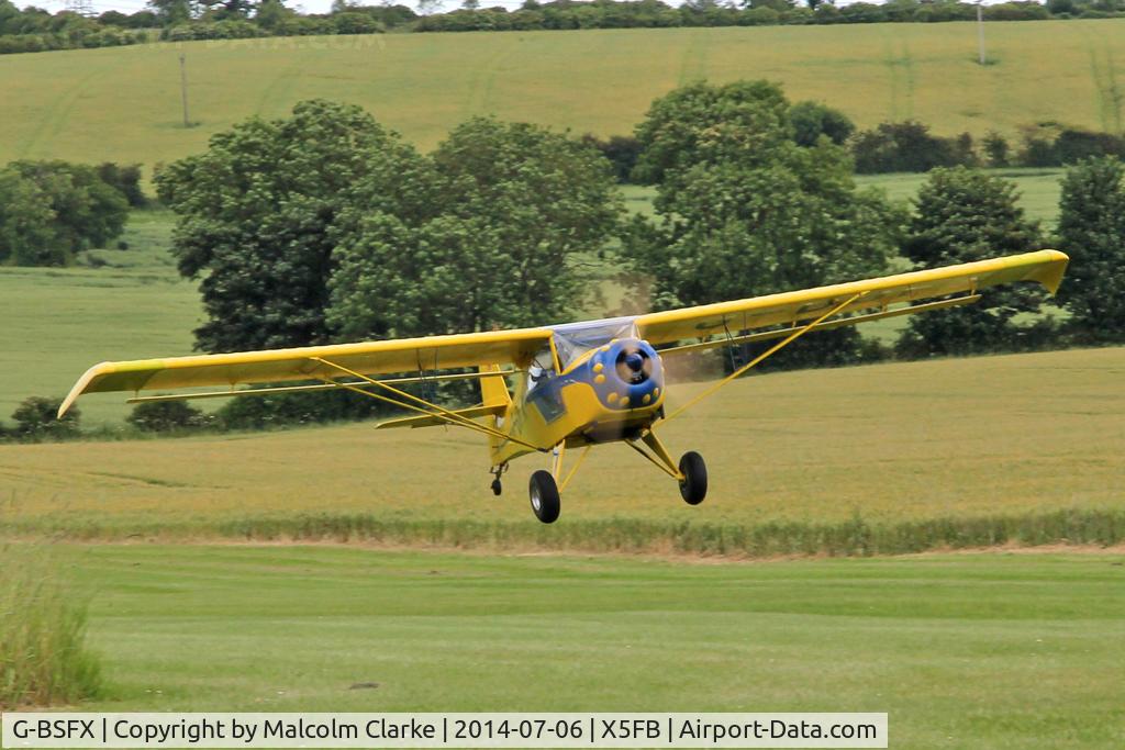 G-BSFX, 1990 Denney Kitfox Mk2 C/N PFA 172-11723, Denney Kitfox Mk2, Fishburn Airfield UK, July 2014.