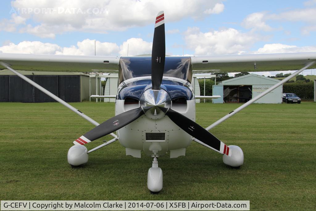 G-CEFV, 2005 Cessna 182T Skylane C/N 18281538, Cessna 182T Skylane, Fishburn Airfield UK, July 2014.