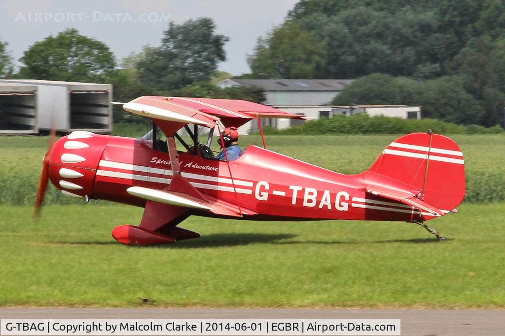 G-TBAG, 1991 Murphy Renegade 912 C/N PFA 188-11912, Murphy Renegade 912 at The Real Aeroplane Club's Biplane and Open Cockpit Fly-In, Breighton Airfield, June 1st 2014.