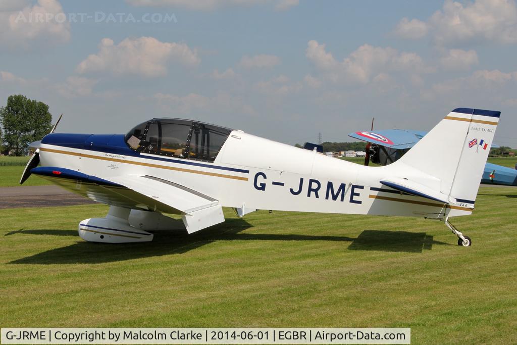 G-JRME, 2009 Jodel D-140E Mousquetaire IV C/N 444/PFA 251-13155, Jodel D-140E Mousquetaire IV at The Real Aeroplane Club's Biplane and Open Cockpit Fly-In, Breighton Airfield, June 1st 2014.