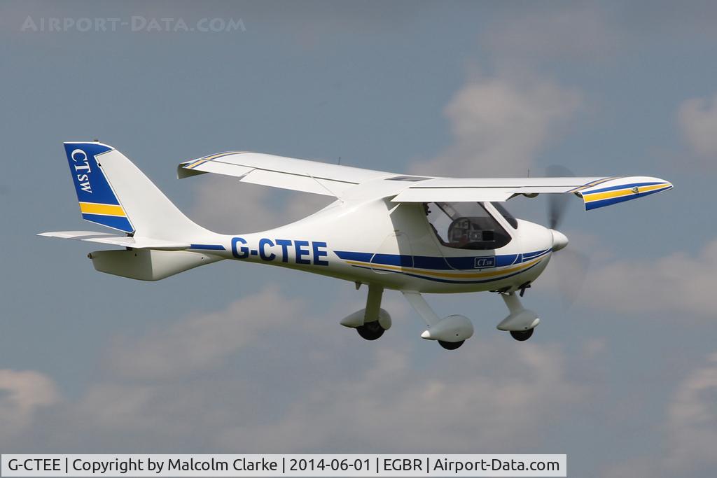 G-CTEE, 2007 Flight Design CTSW C/N 8269, Flight Design CTSW at The Real Aeroplane Club's Biplane and Open Cockpit Fly-In, Breighton Airfield, June 1st 2014.