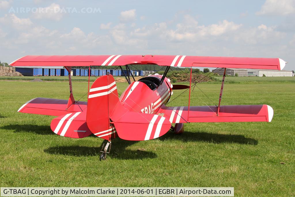 G-TBAG, 1991 Murphy Renegade 912 C/N PFA 188-11912, Murphy Renegade 912 at The Real Aeroplane Club's Biplane and Open Cockpit Fly-In, Breighton Airfield, June 1st 2014.