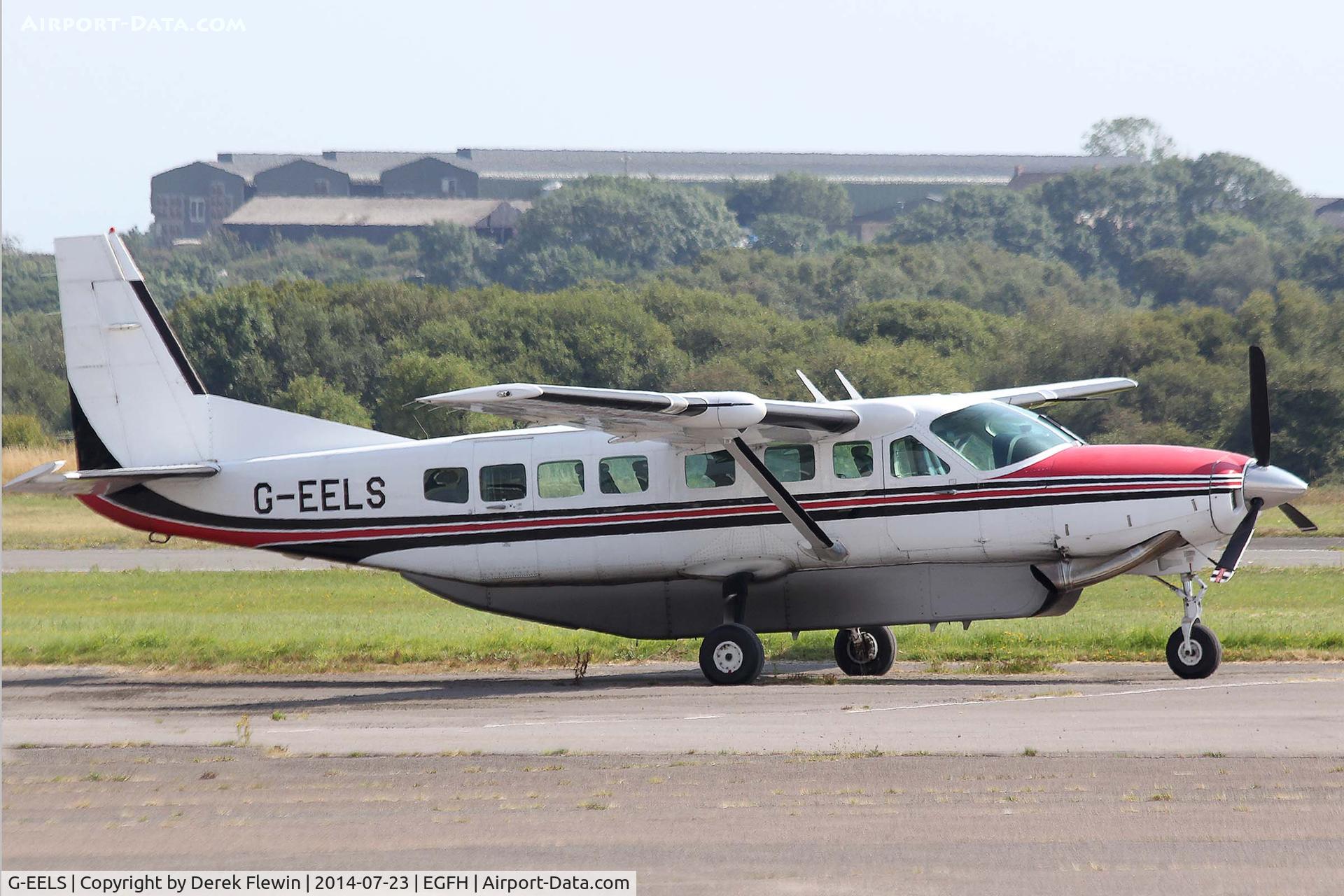 G-EELS, 1997 Cessna 208B Grand Caravan C/N 208B0619, Visiting Grand Caravan, based at Gloucestershire Airport (EGBJ) in the area to film The senior Open Championship at Royal Porthcawl Golf club.