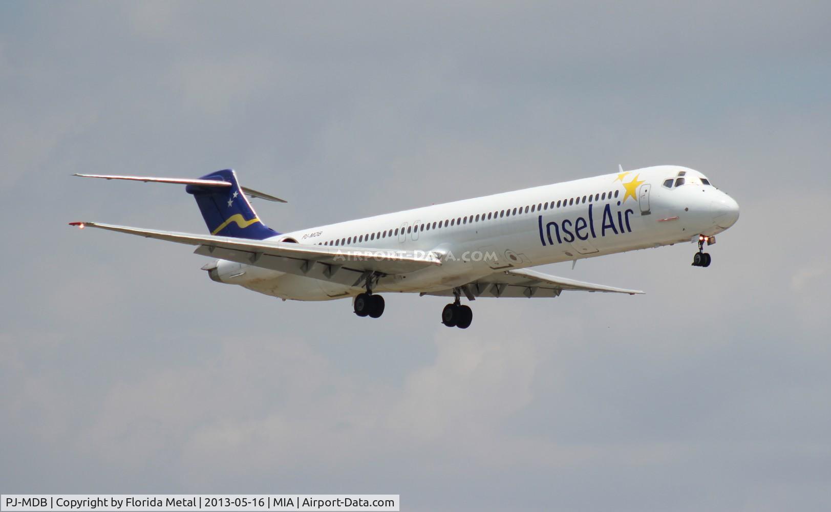 PJ-MDB, 1983 McDonnell Douglas MD-82 (DC-9-82) C/N 48021, Insel Air Aruba MD-82