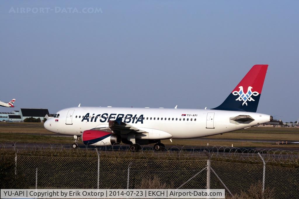 YU-API, 1999 Airbus A319-132 C/N 1140, YU-API arrived rw 04L