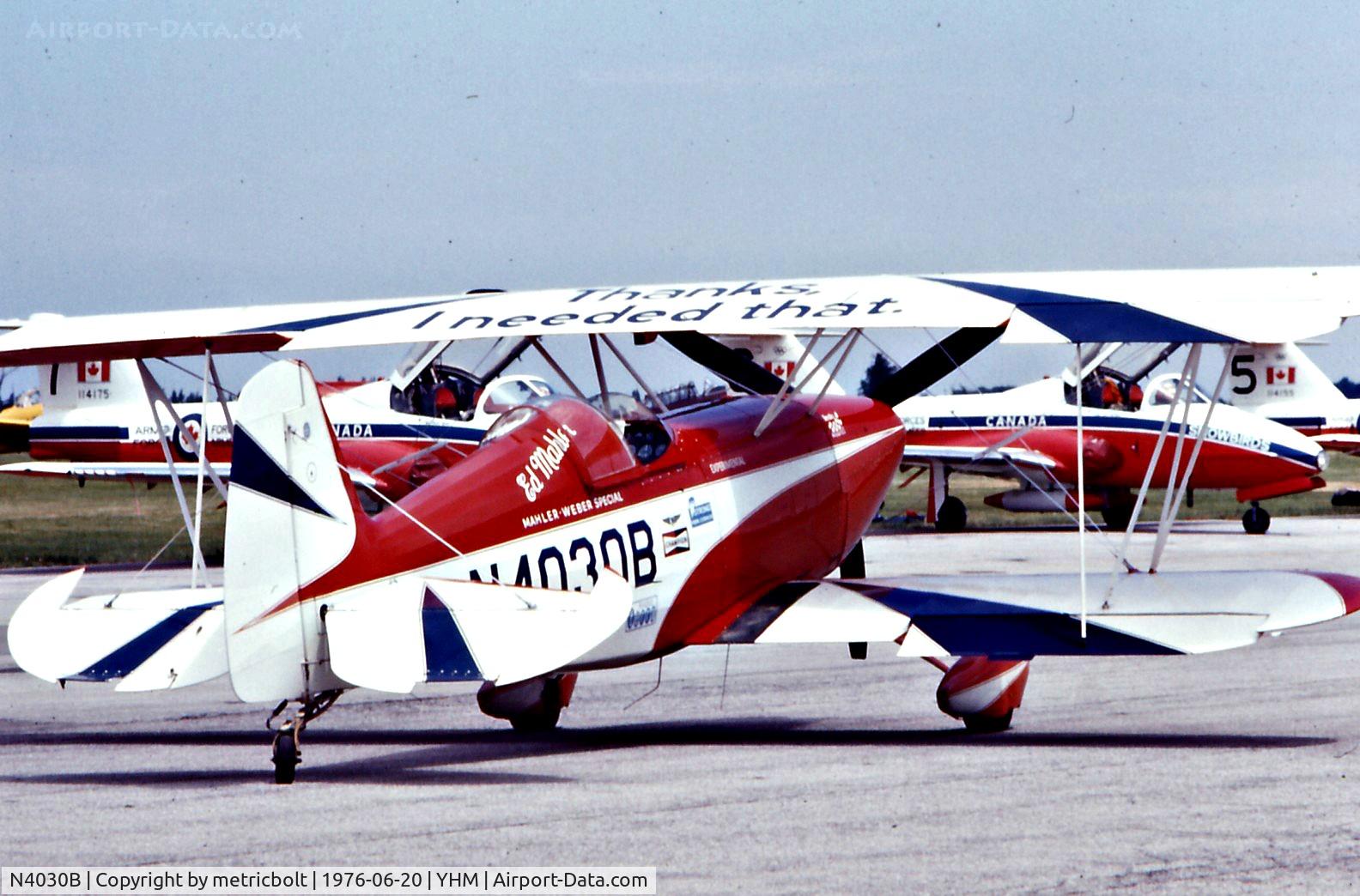 N4030B, Parsons-Jocelyn PJ-260 C/N 2, At the Hamilton 1976 Airshow