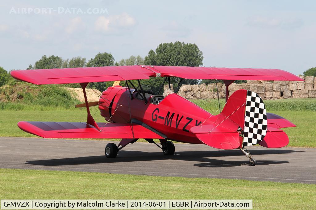 G-MVZX, 1990 Murphy Renegade Spirit UK C/N PFA 188-11590, Murphy Renegade Spirit UK at The Real Aeroplane Club's Biplane and Open Cockpit Fly-In, Breighton Airfield, June 1st 2014.