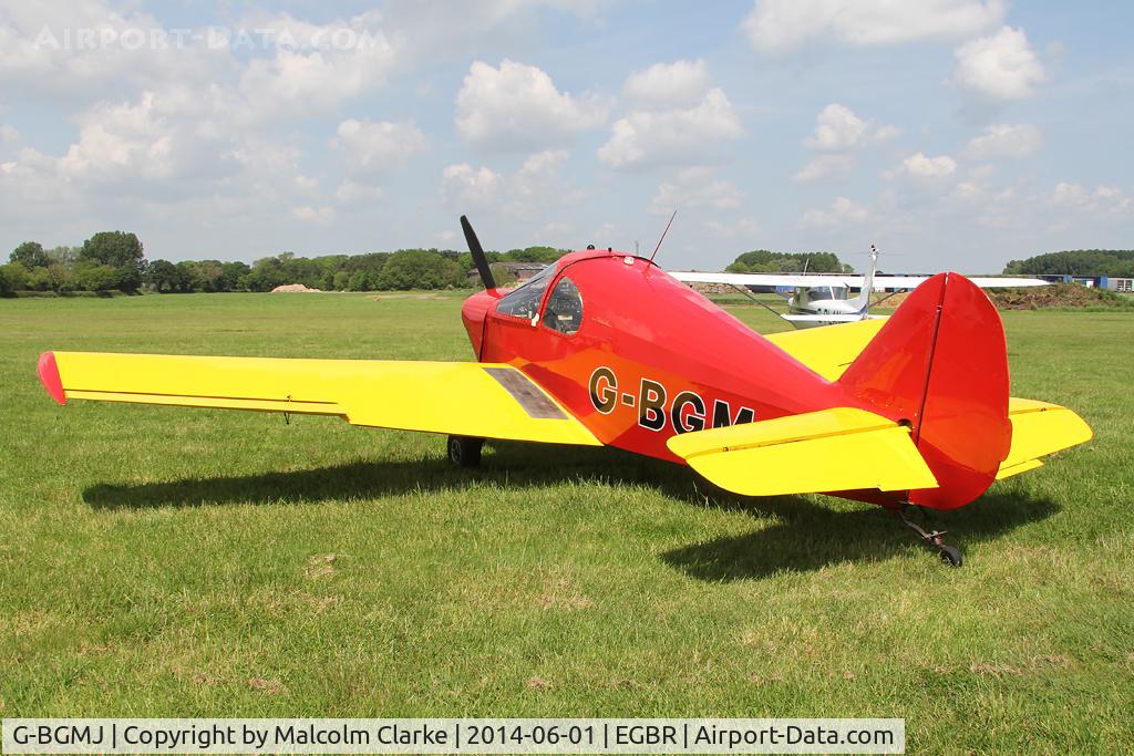 G-BGMJ, 1952 Gardan GY-201 Minicab C/N 12, Gardan GY-201 Minicab at The Real Aeroplane Club's Biplane and Open Cockpit Fly-In, Breighton Airfield, June 1st 2014.
