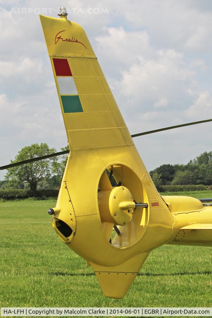 HA-LFH, 1979 Aerospatiale SA-342J Gazelle C/N 1775, Aerospatiale SA-342J Gazelle at The Real Aeroplane Company's Biplane and Open Cockpit Fly-In, Breighton Airfield, June 1st 2014.