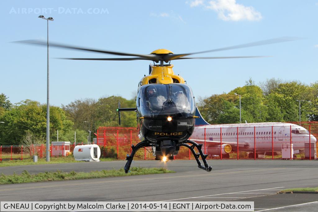 G-NEAU, 2004 Eurocopter EC-135T-2 C/N 0333, Eurocopter EC-135T-2 during a visit by the Fishburn Aero Club to the NPAS (National Police Air Service) facility at Newcastle Airport. May 14th 2014.