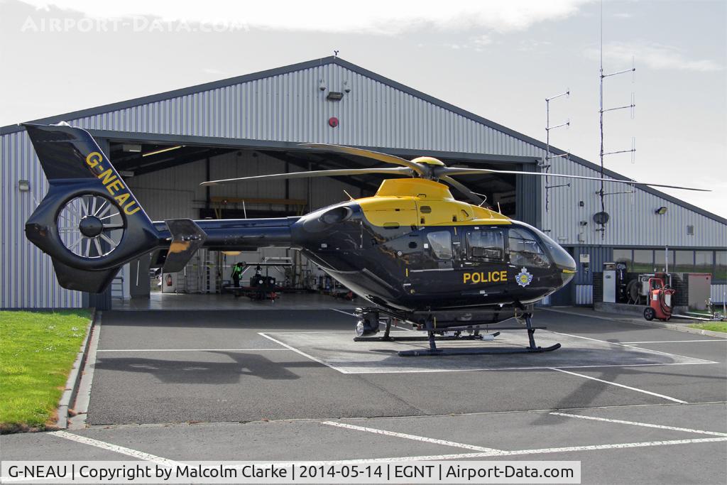 G-NEAU, 2004 Eurocopter EC-135T-2 C/N 0333, Eurocopter EC-135T-2 during a visit by the Fishburn Aero Club to the NPAS (National Police Air Service) facility at Newcastle Airport. May 14th 2014.