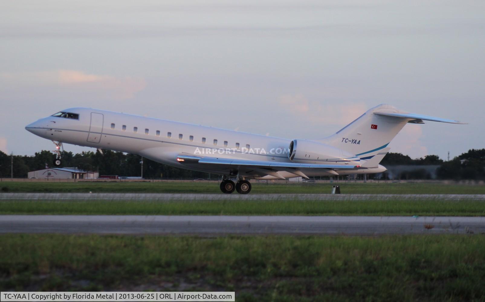 TC-YAA, 2009 Bombardier BD-700-1A10 Global Express XRS C/N 9365, Turkish Global Express