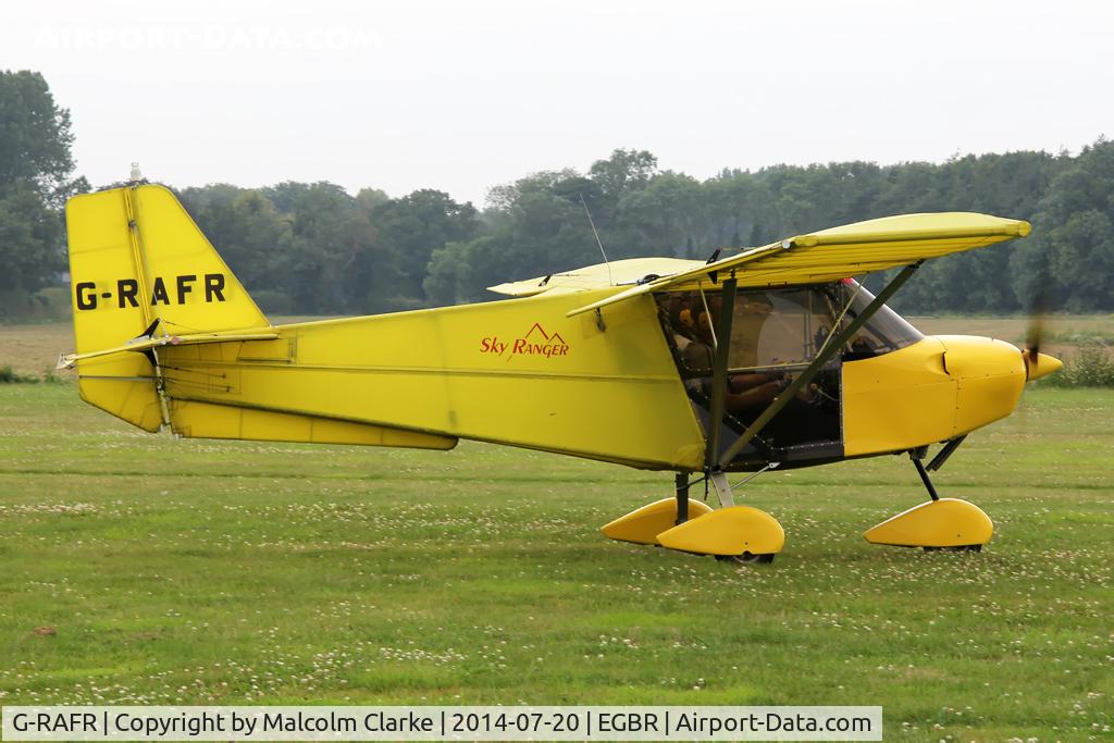 G-RAFR, 2004 Skyranger J2.2(1) C/N BMAA/HB/410, Skyranger J2.2(1) at The Fly-In & Vintage Air Race, The Real Aeroplane Company, Breighton Airfield, July 2014.