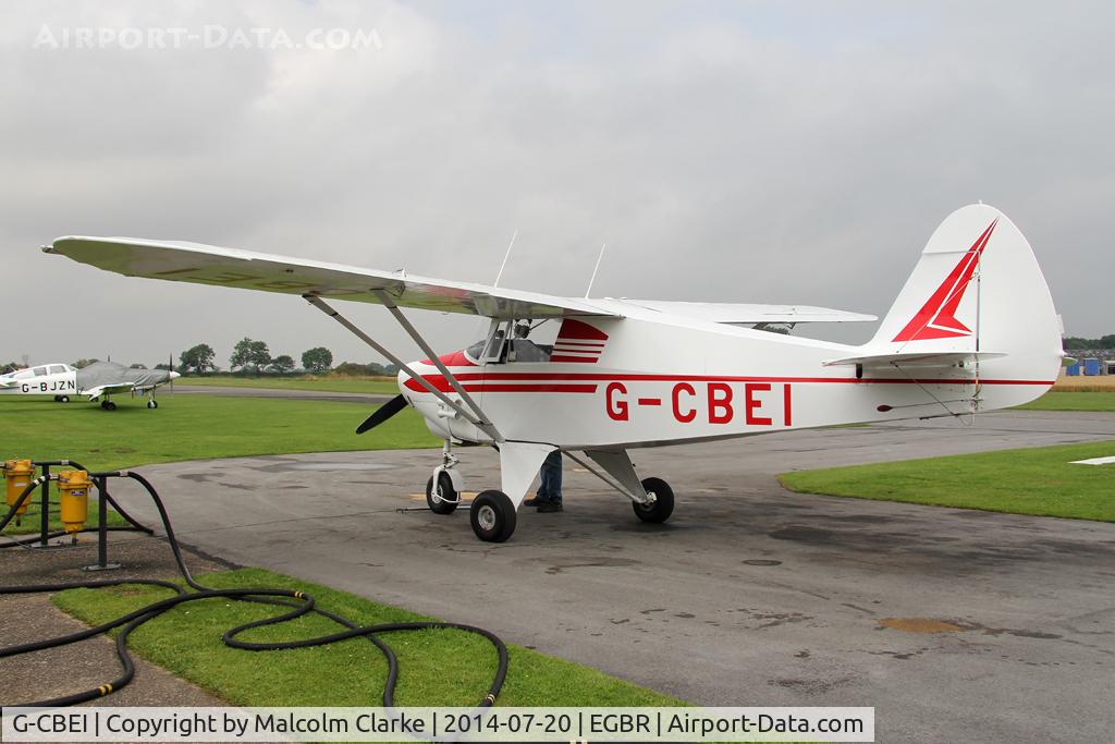 G-CBEI, 1961 Piper PA-22-108 Colt Colt C/N 22-9136, Piper PA-22-108 Colt at The Fly-In & Vintage Air Race, The Real Aeroplane Company, Breighton Airfield, July 2014.